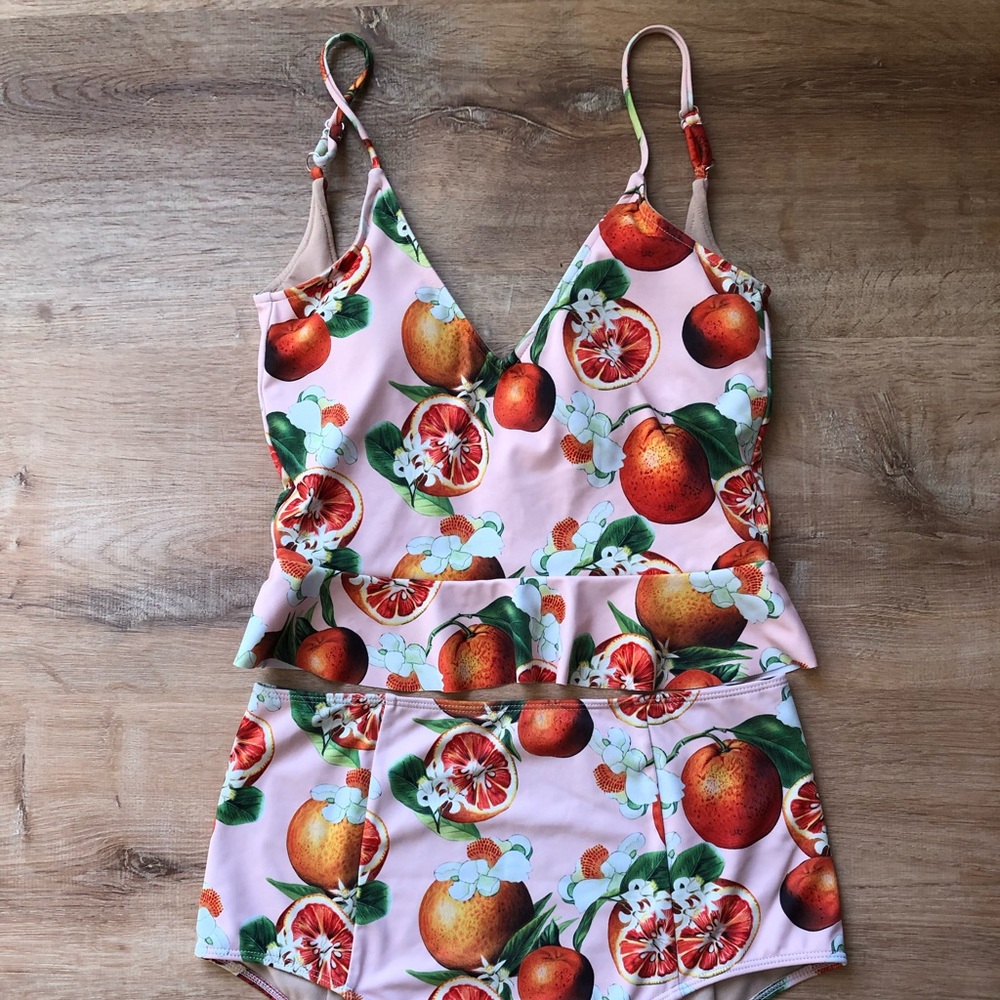 Kortni Jeane Grapefruit Scoop Back Top